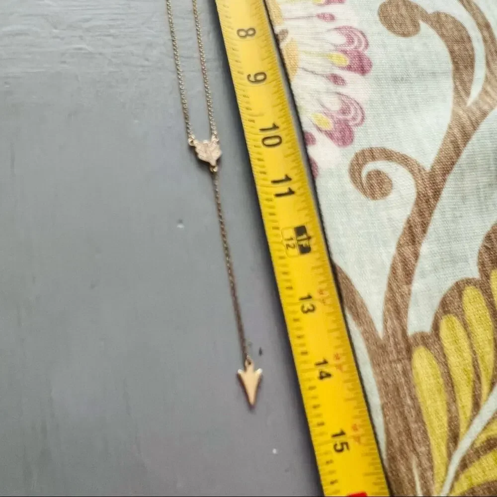 J. Crew Y chain Arrow Necklace